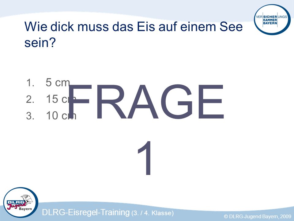 Wie dick muss das Eis auf einem See sein