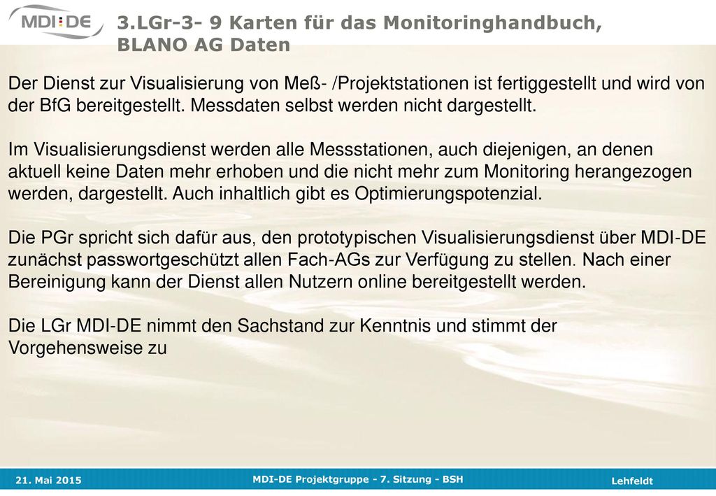 3.LGr-3- 9 Karten für das Monitoringhandbuch, BLANO AG Daten