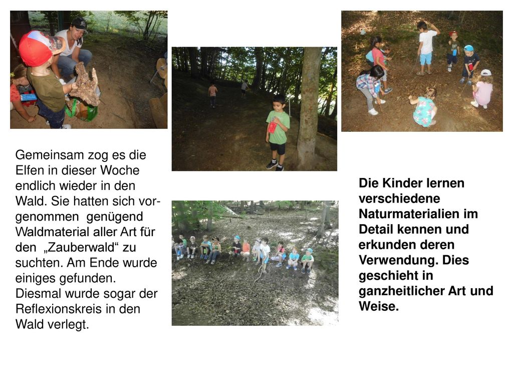 Gemeinsam zog es die Elfen in dieser Woche endlich wieder in den Wald