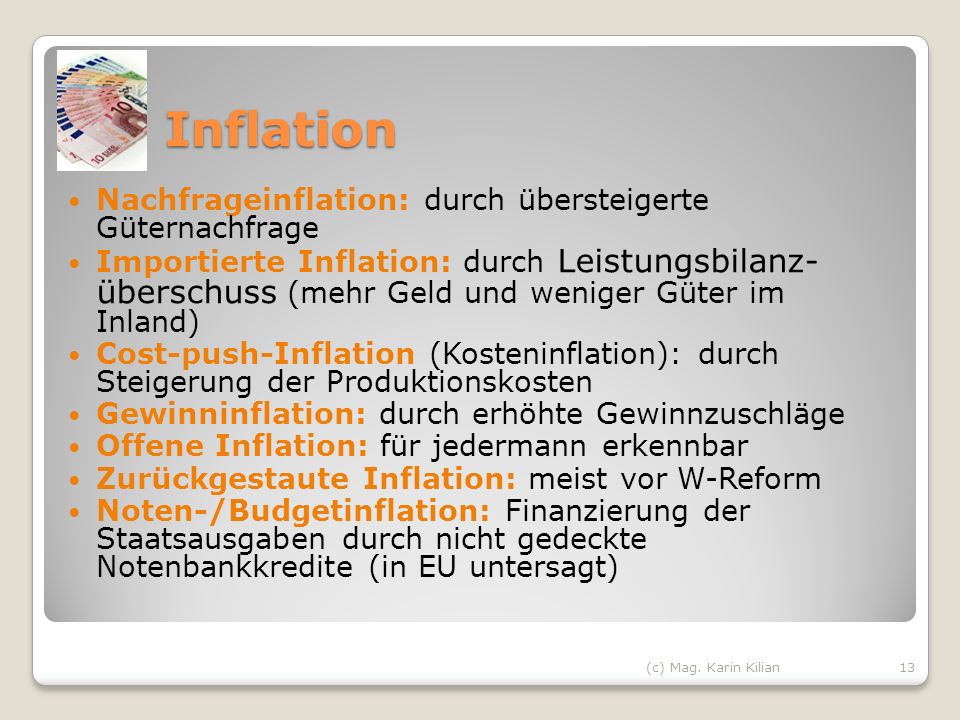 Geldschöpfung Geldmengensteuerung Inflation und ihre Bekämpfung - ppt  herunterladen