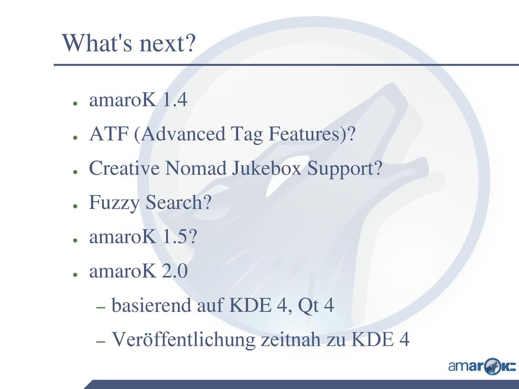 What s next amaroK 1.4 ATF (Advanced Tag Features)
