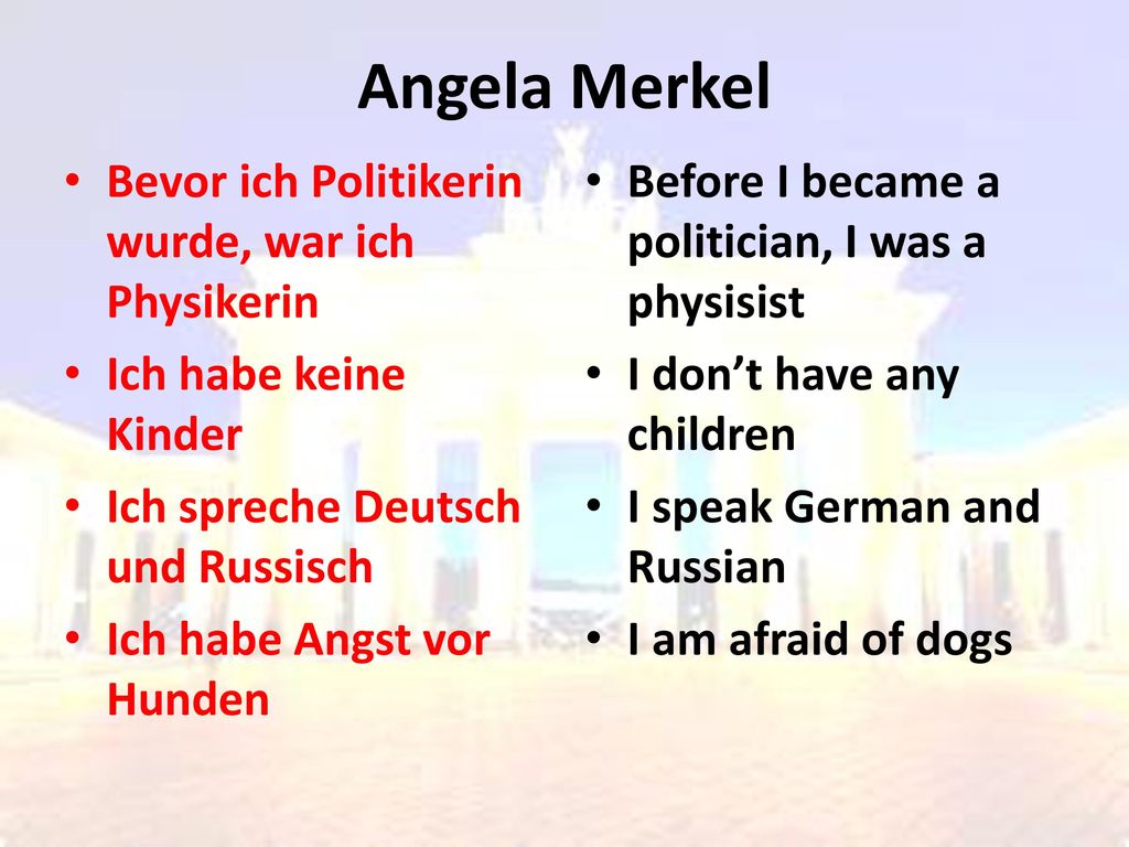 Angela Merkel Bevor ich Politikerin wurde, war ich Physikerin