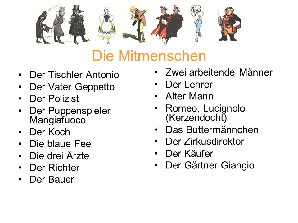 Die Mitmenschen Zwei arbeitende Männer Der Tischler Antonio Der Lehrer