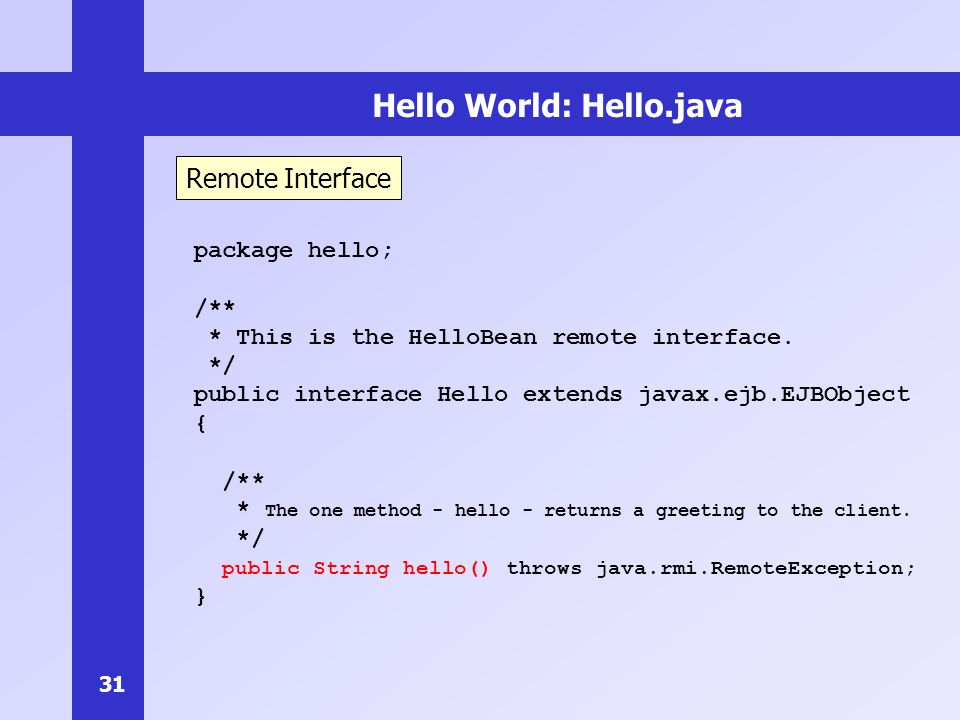 Komponentenarchitekturen, Enterprise Java Beans (EJB) - ppt video ...