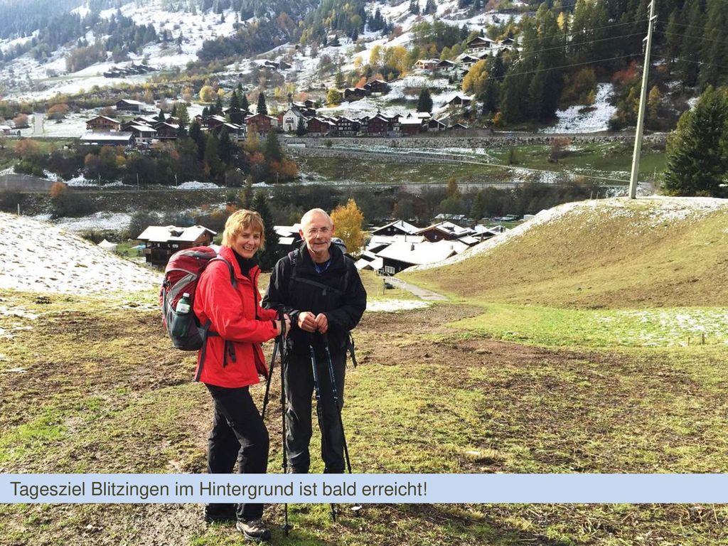 Tagesziel Blitzingen im Hintergrund ist bald erreicht!