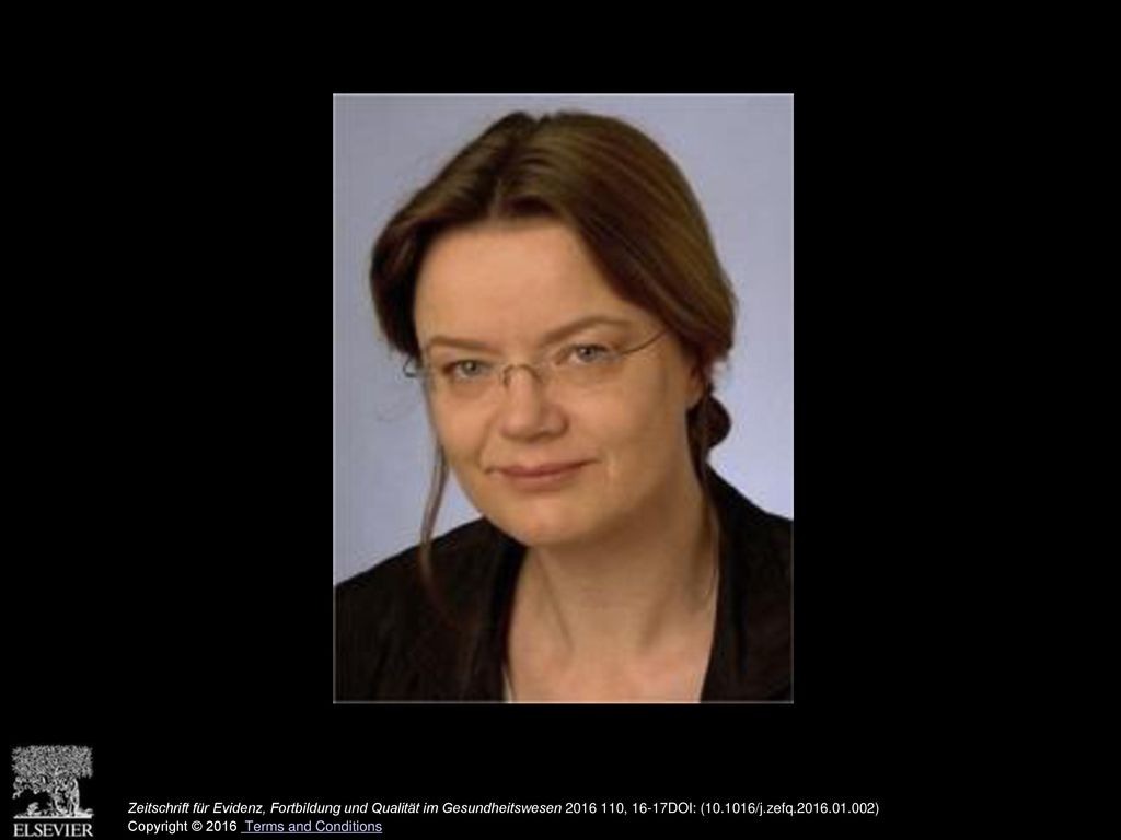 Zeitschrift für Evidenz, Fortbildung und Qualität im Gesundheitswesen , 16-17DOI: ( /j.zefq )