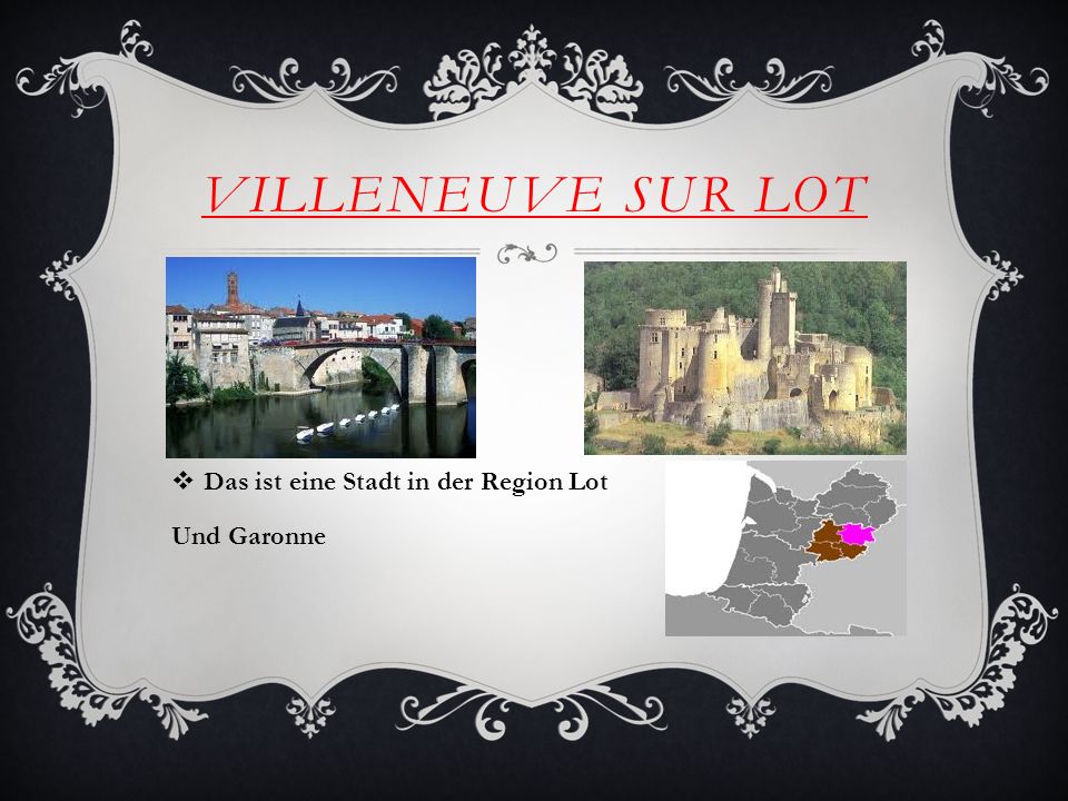 Villeneuve sur lot Das ist eine Stadt in der Region Lot Und Garonne