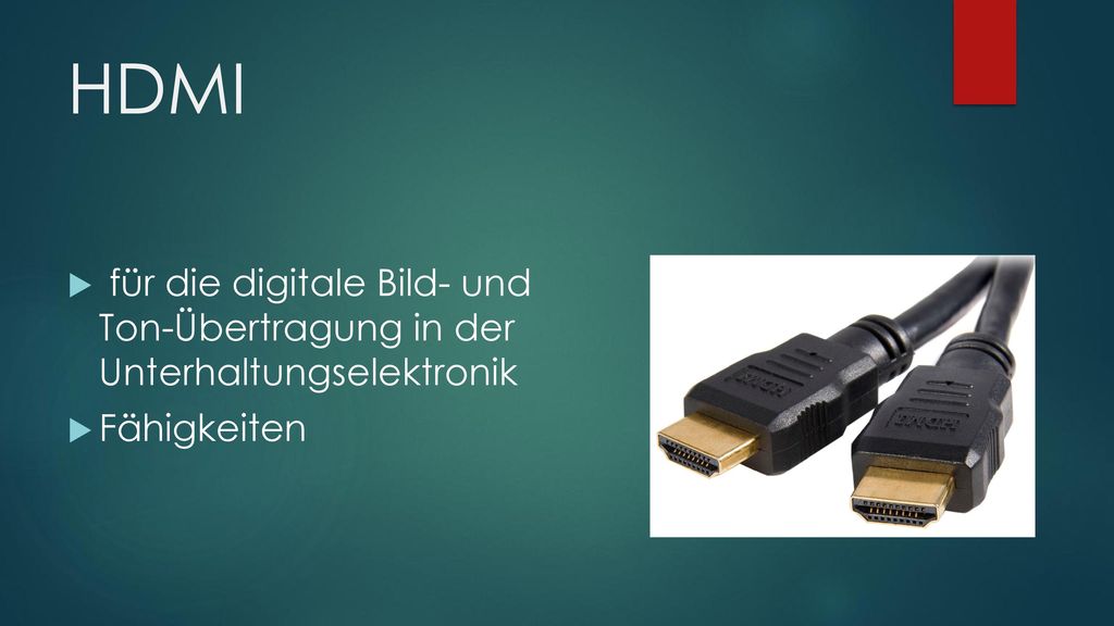 HDMI für die digitale Bild- und Ton-Übertragung in der Unterhaltungselektronik Fähigkeiten