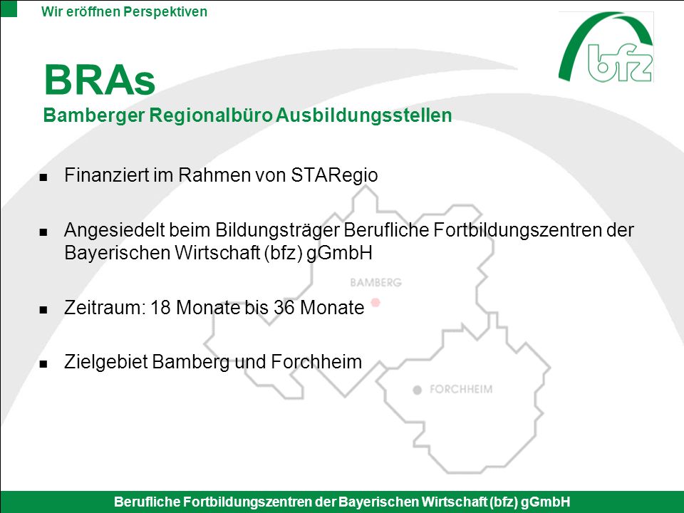 BRAs Bamberger Regionalbüro Ausbildungsstellen