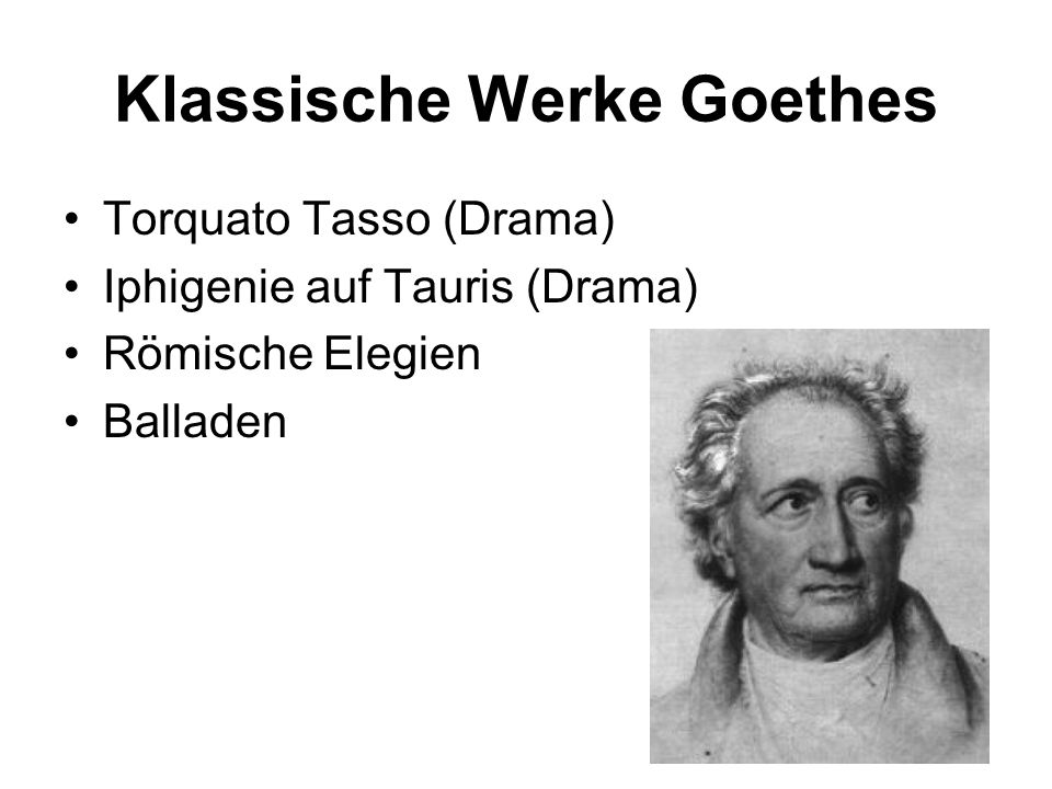 Klassische Werke Goethes