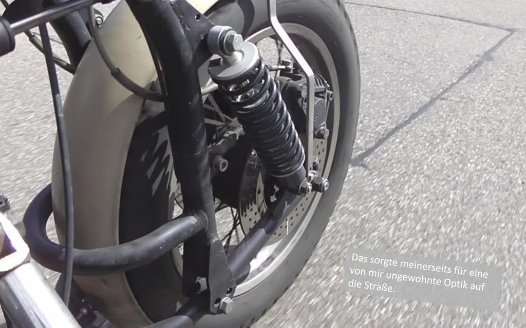 Das sorgte meinerseits für eine von mir ungewohnte Optik auf die Straße.