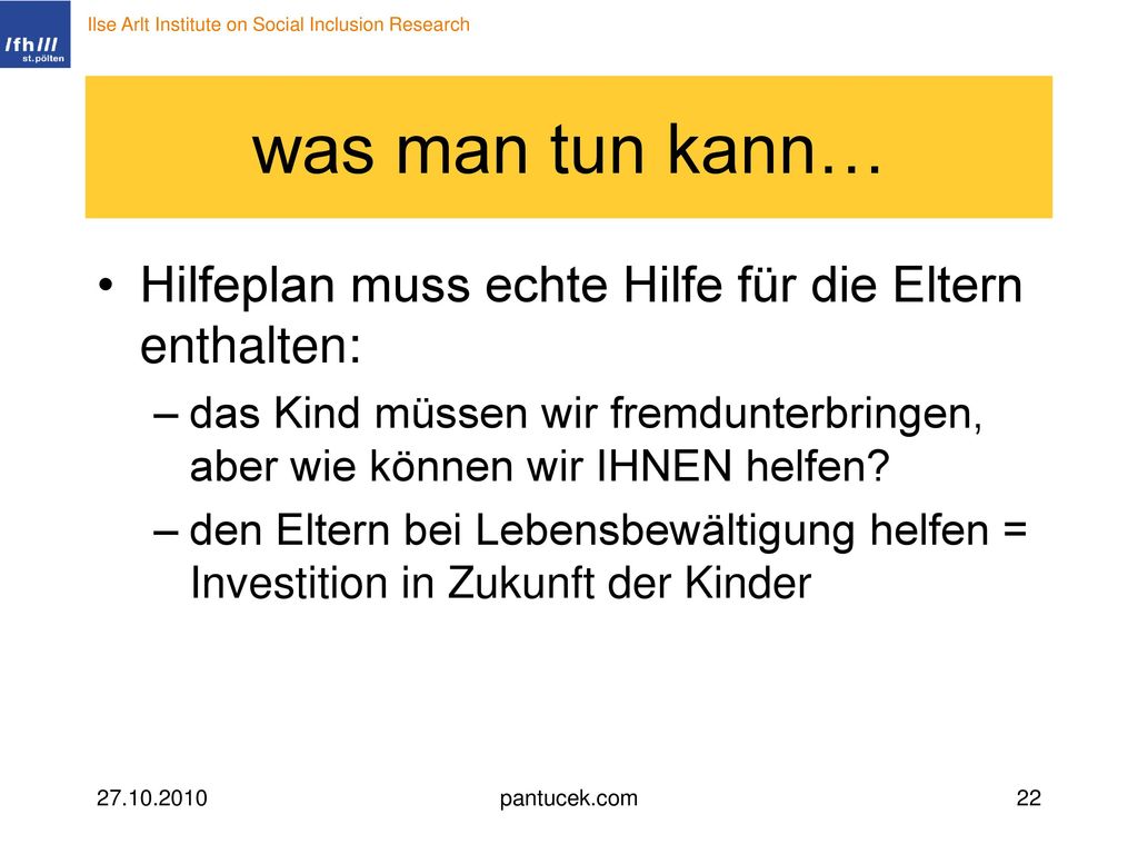 was man tun kann… Hilfeplan muss echte Hilfe für die Eltern enthalten: