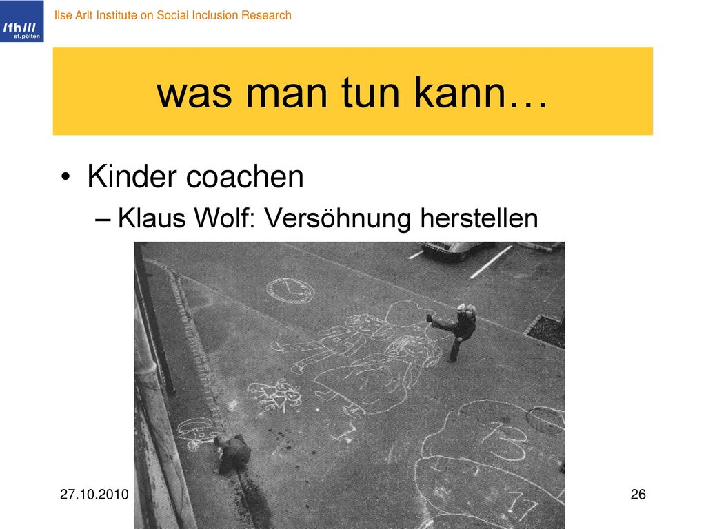 was man tun kann… Kinder coachen Klaus Wolf: Versöhnung herstellen
