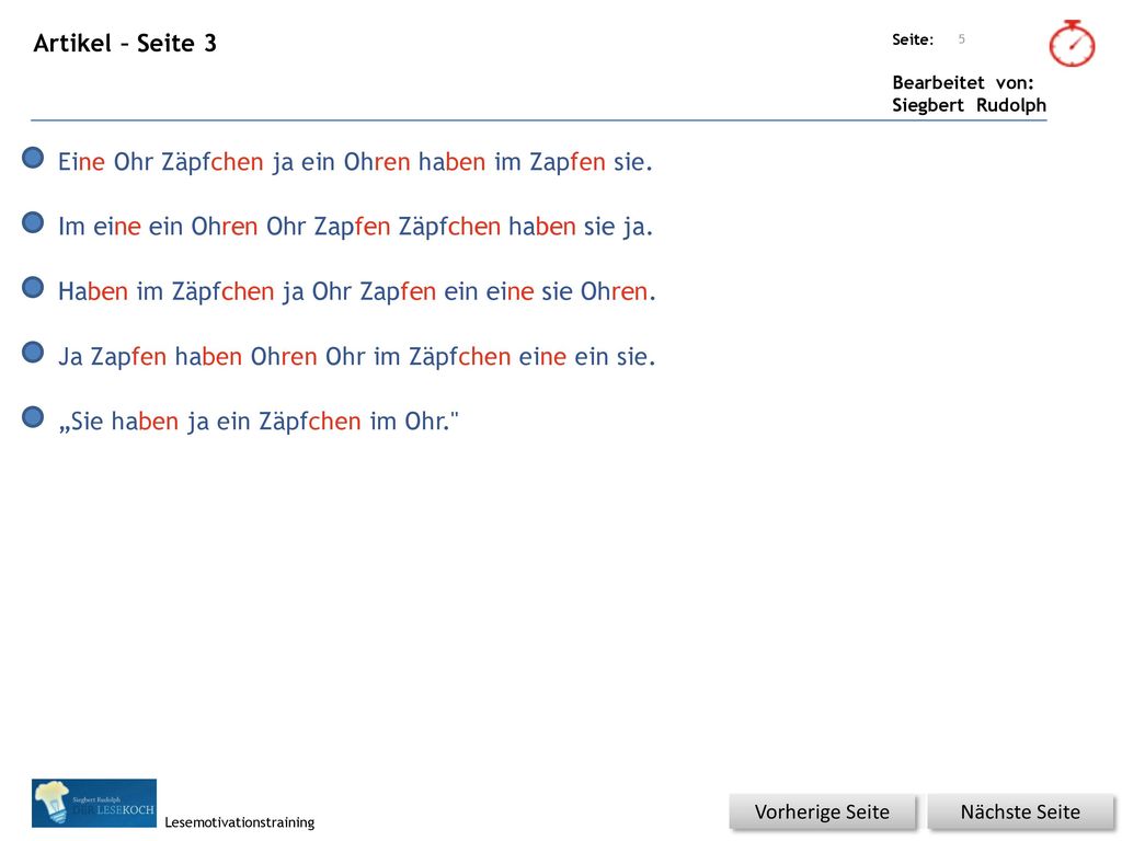 Eine Ohr Zäpfchen ja ein Ohren haben im Zapfen sie.