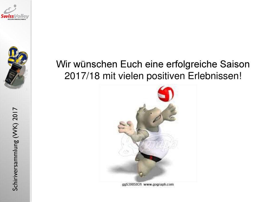Wir wünschen Euch eine erfolgreiche Saison 2017/18 mit vielen positiven Erlebnissen!