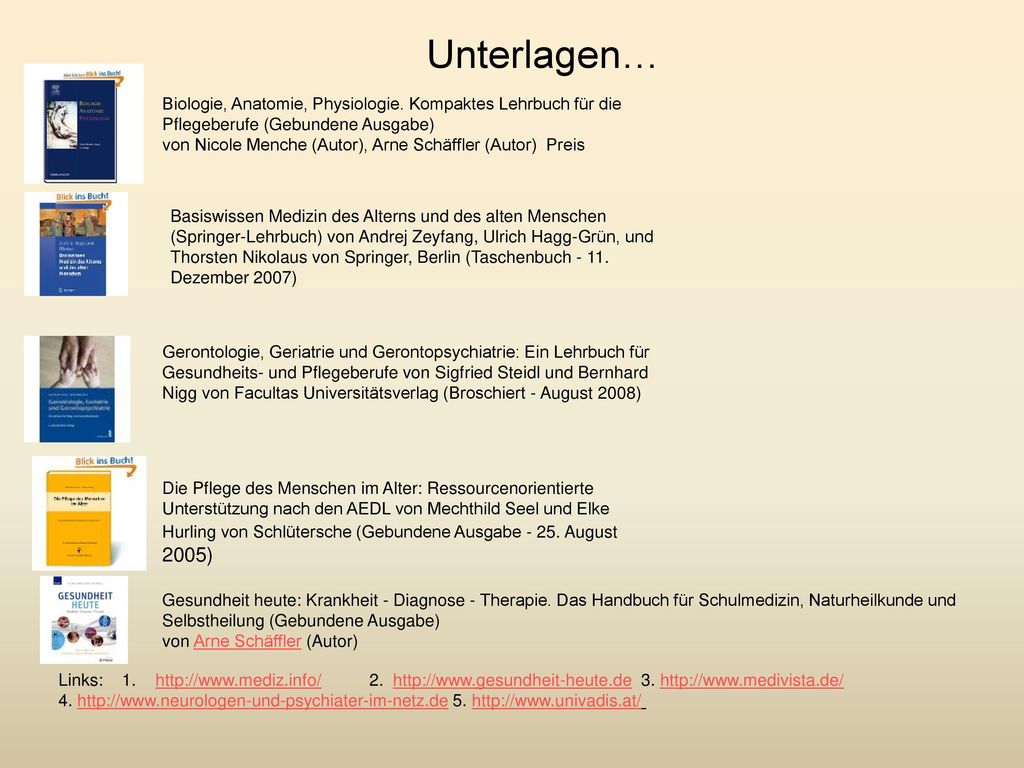 Unterlagen… Biologie, Anatomie, Physiologie. Kompaktes Lehrbuch für die Pflegeberufe (Gebundene Ausgabe)