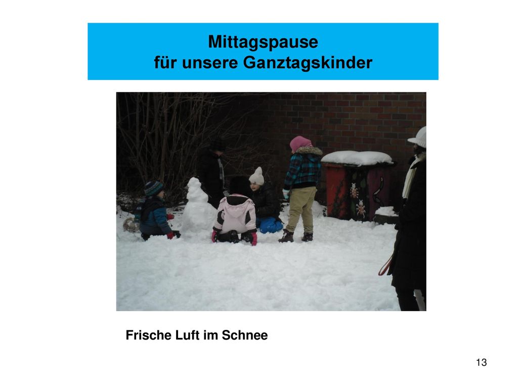 Mittagspause für unsere Ganztagskinder