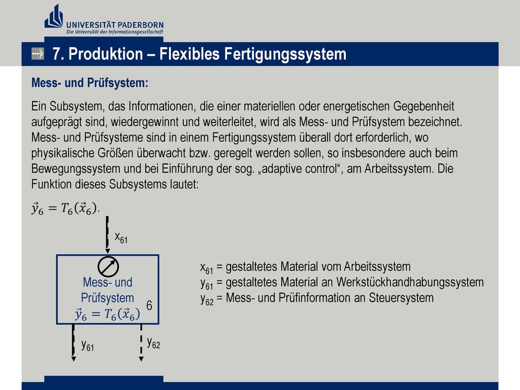 7. Produktion – Flexibles Fertigungssystem