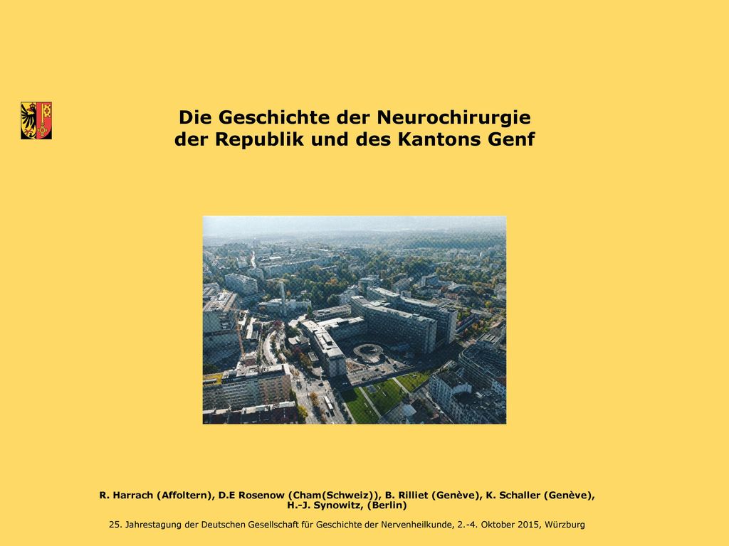 Die Geschichte der Neurochirurgie der Republik und des Kantons Genf