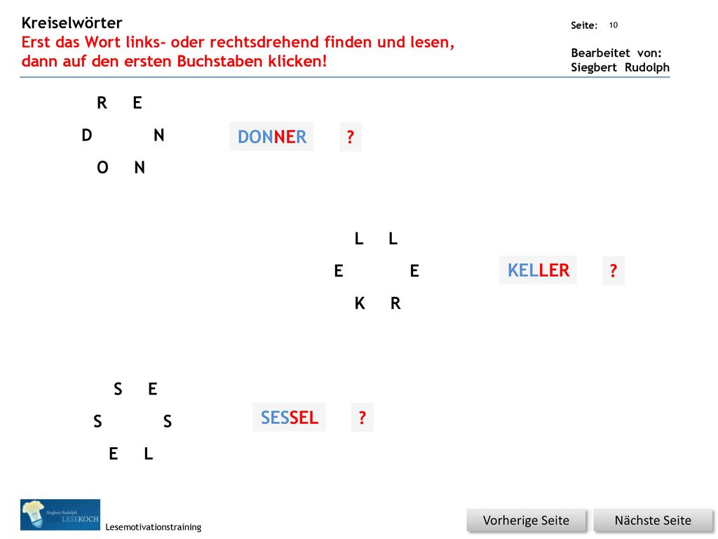 DONNER KELLER SESSEL R E D N O N L L E E K R S E S S E L