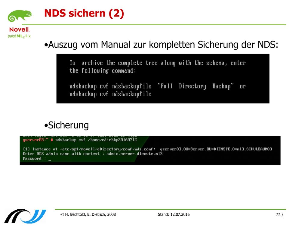 NDS sichern (2) Auszug vom Manual zur kompletten Sicherung der NDS: