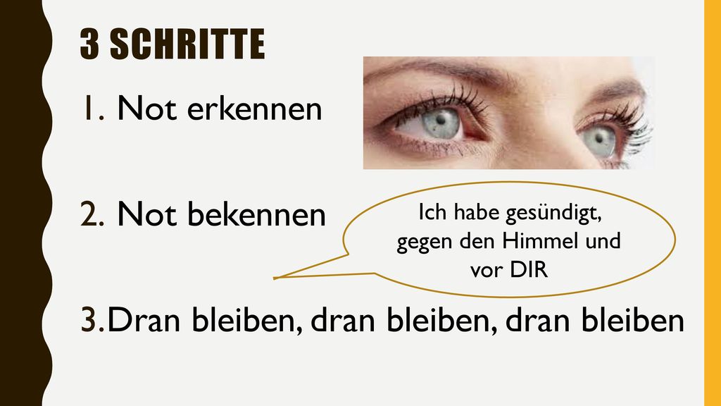 Ich habe gesündigt, gegen den Himmel und vor DIR