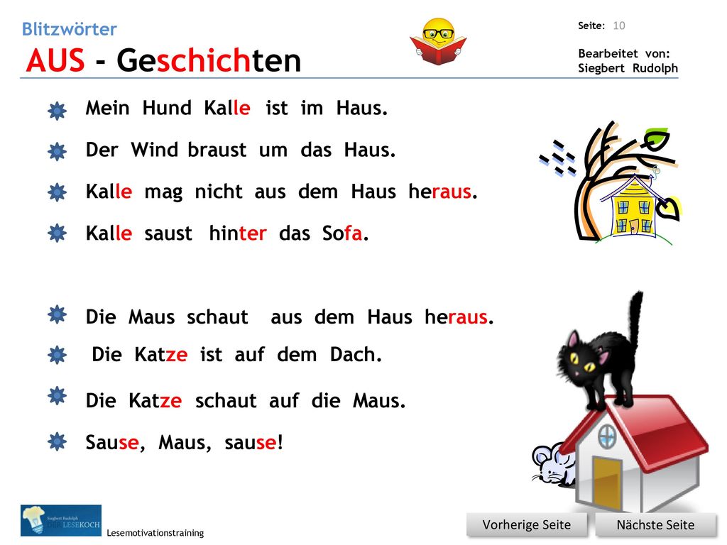 AUS - Geschichten Mein Hund Kalle ist im Haus. Der Wind