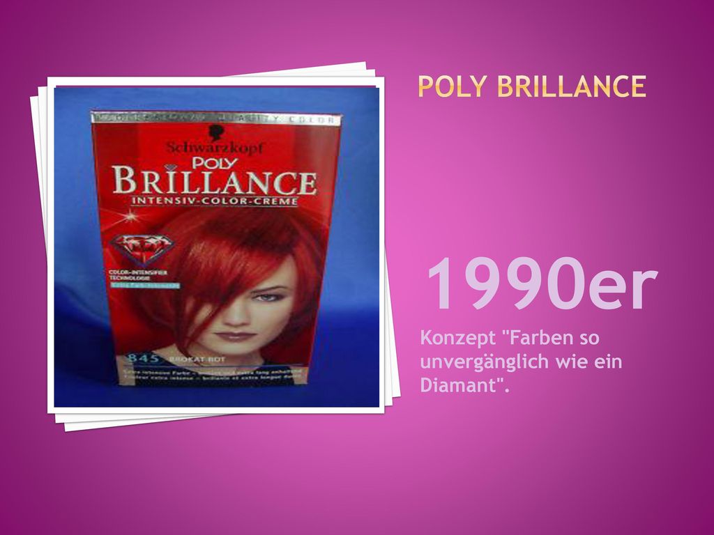 Poly Brillance 1990er Konzept Farben so unvergänglich wie ein Diamant .