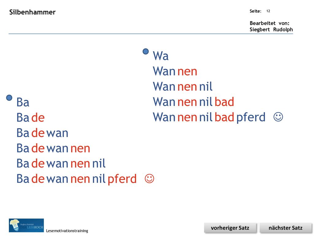 Wa Wan nen Wan nen nil Ba Wan nen nil bad Ba de Wan nen nil bad