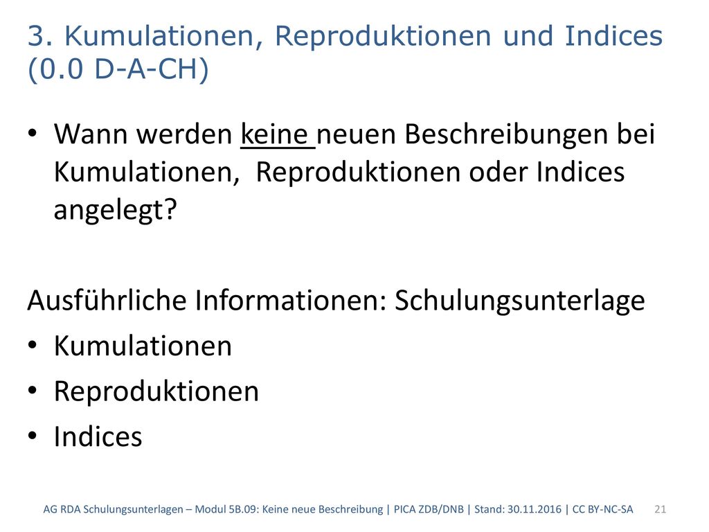 3. Kumulationen, Reproduktionen und Indices (0.0 D-A-CH)