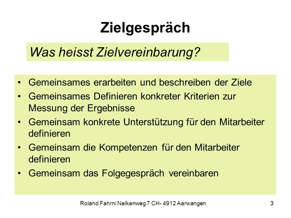 Roland Fahrni Nelkenweg 7 CH Aarwangen