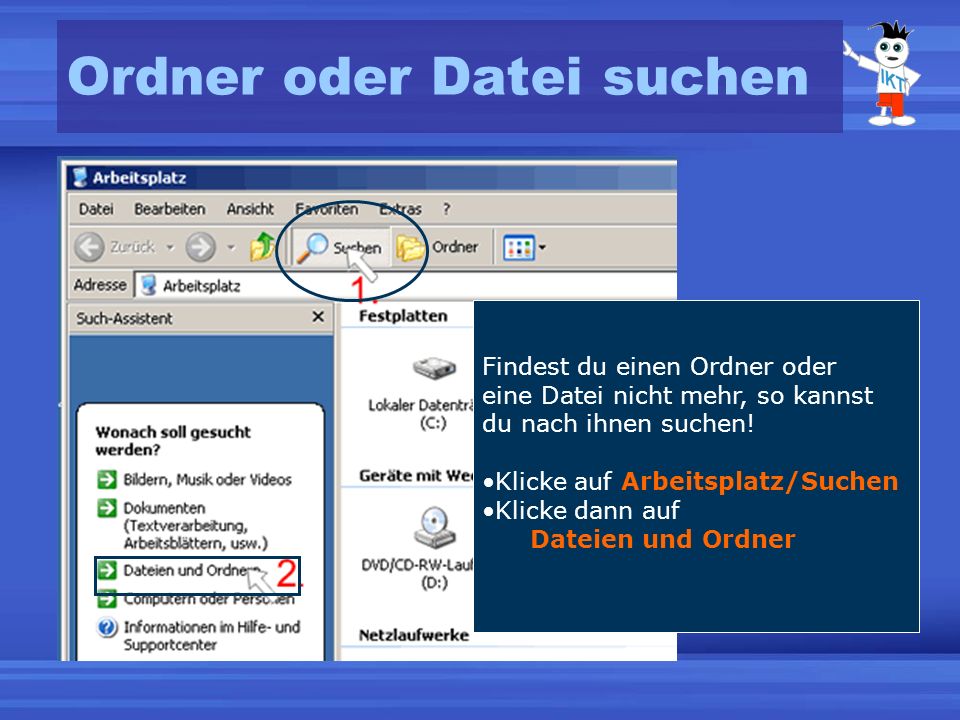 Ordner oder Datei suchen