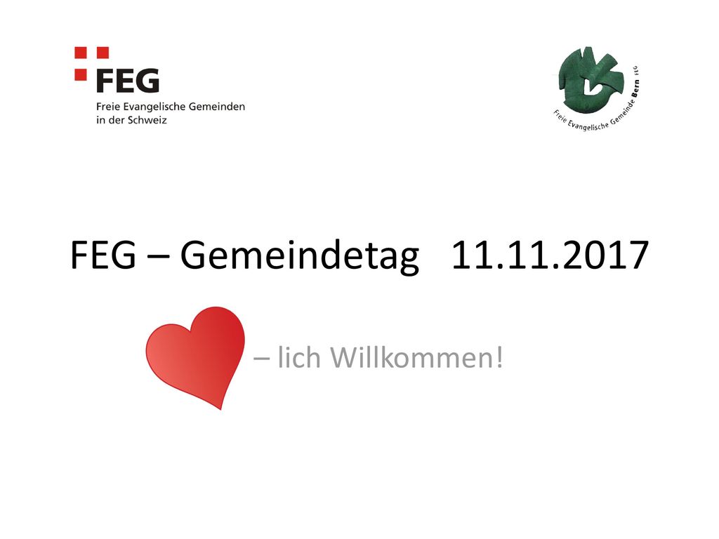 FEG – Gemeindetag – lich Willkommen!