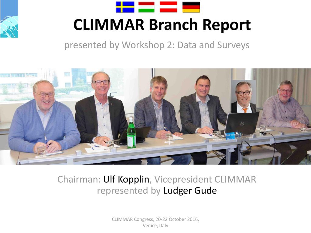 CLIMMAR Branch Report presented by Workshop 2: Data and Surveys