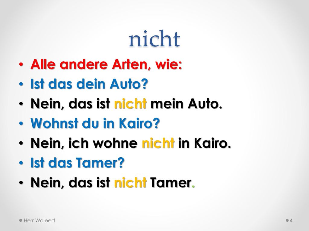 Nicht Kein