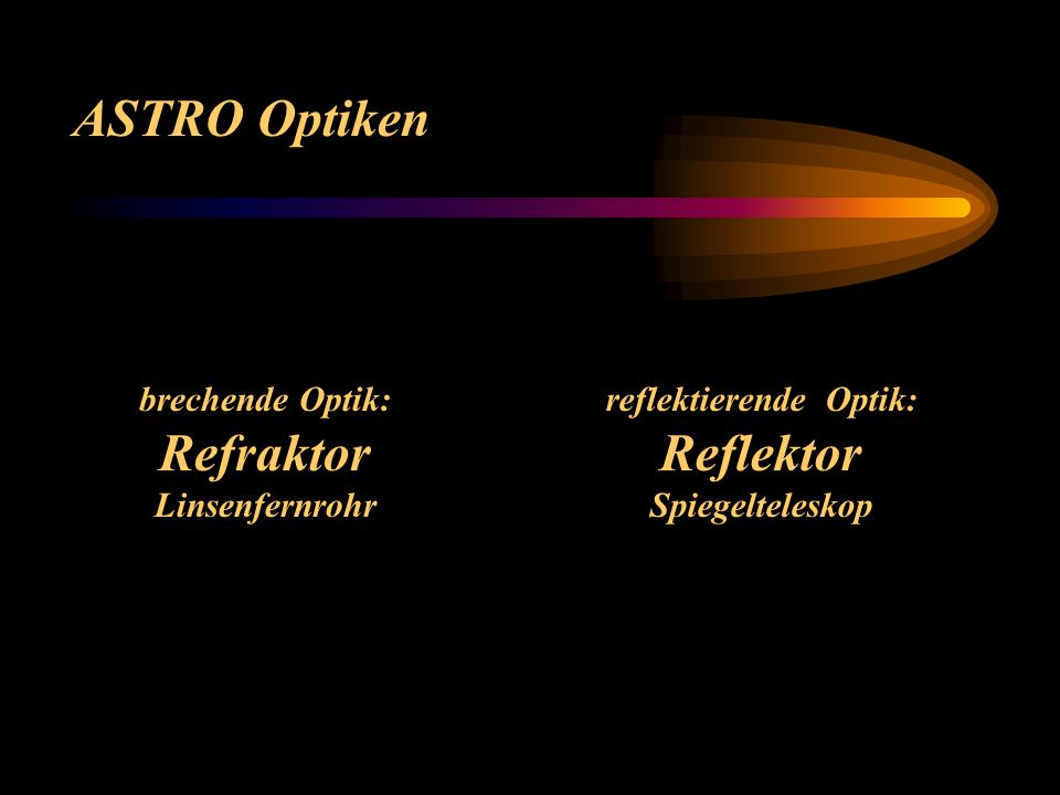 ASTRO Optiken Ein Kurzüberblick über unsere wichtigsten Systeme deren  Zentrierung, Justierung und Optimierung! Mari Zell ppt herunterladen
