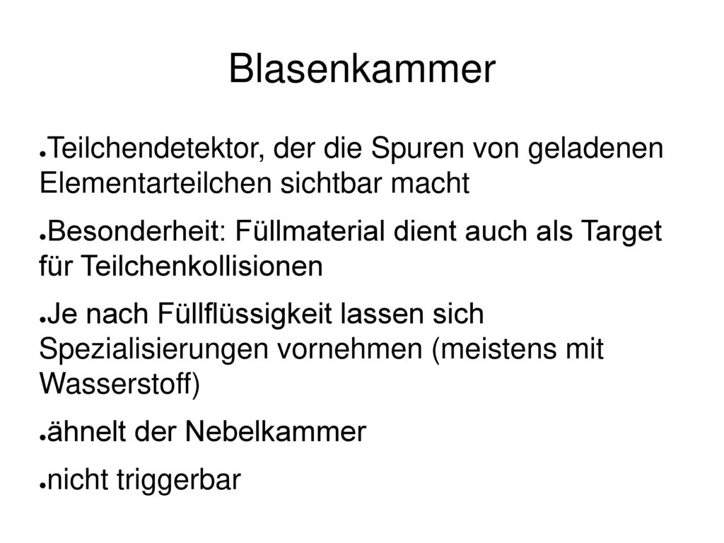 Blasenkammer Teilchendetektor, der die Spuren von geladenen Elementarteilchen sichtbar macht.