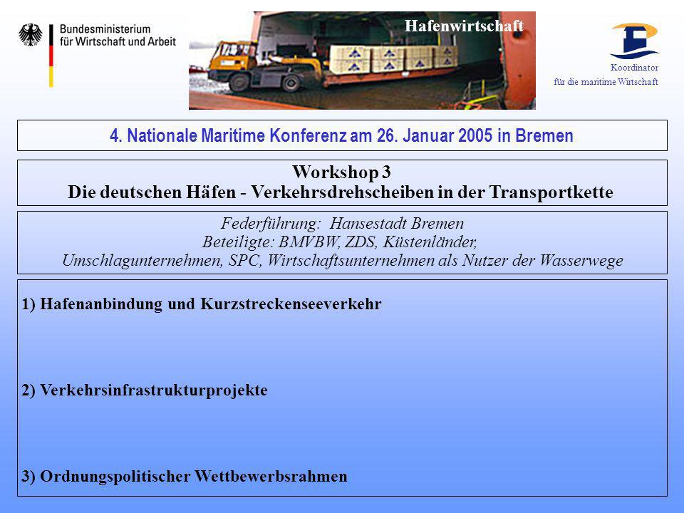 4. Nationale Maritime Konferenz am 26. Januar 2005 in Bremen