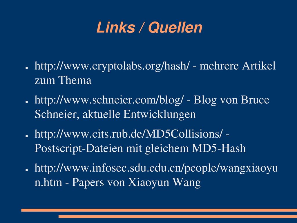 Links / Quellen   - mehrere Artikel zum Thema.