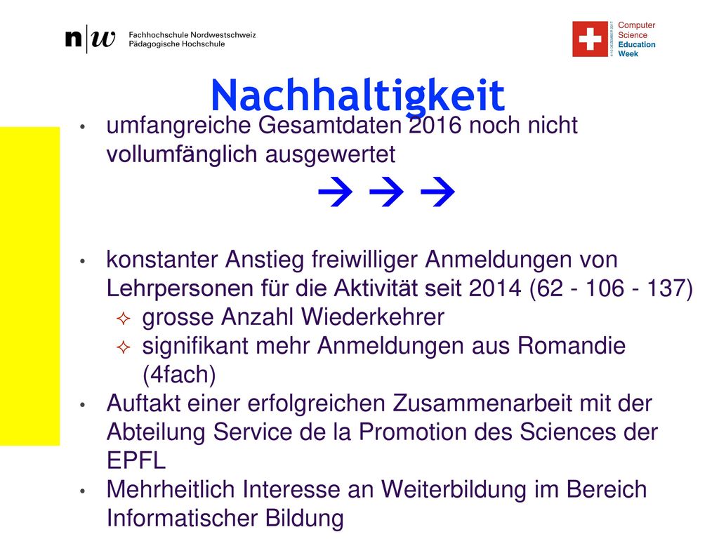 Nachhaltigkeit umfangreiche Gesamtdaten 2016 noch nicht vollumfänglich ausgewertet.   