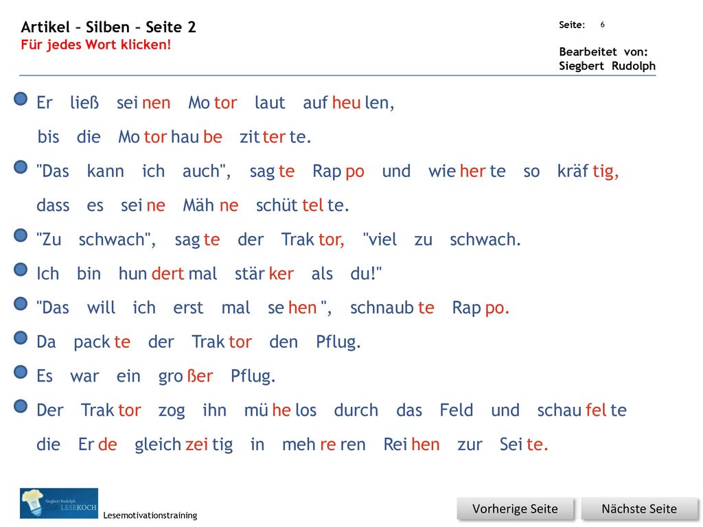 Er ließ sei nen Mo tor laut auf heu len, bis die Mo tor hau be zit ter