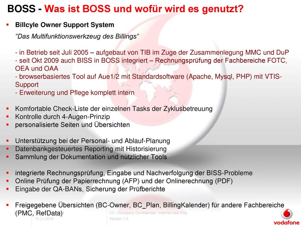 BOSS - Was ist BOSS und wofür wird es genutzt
