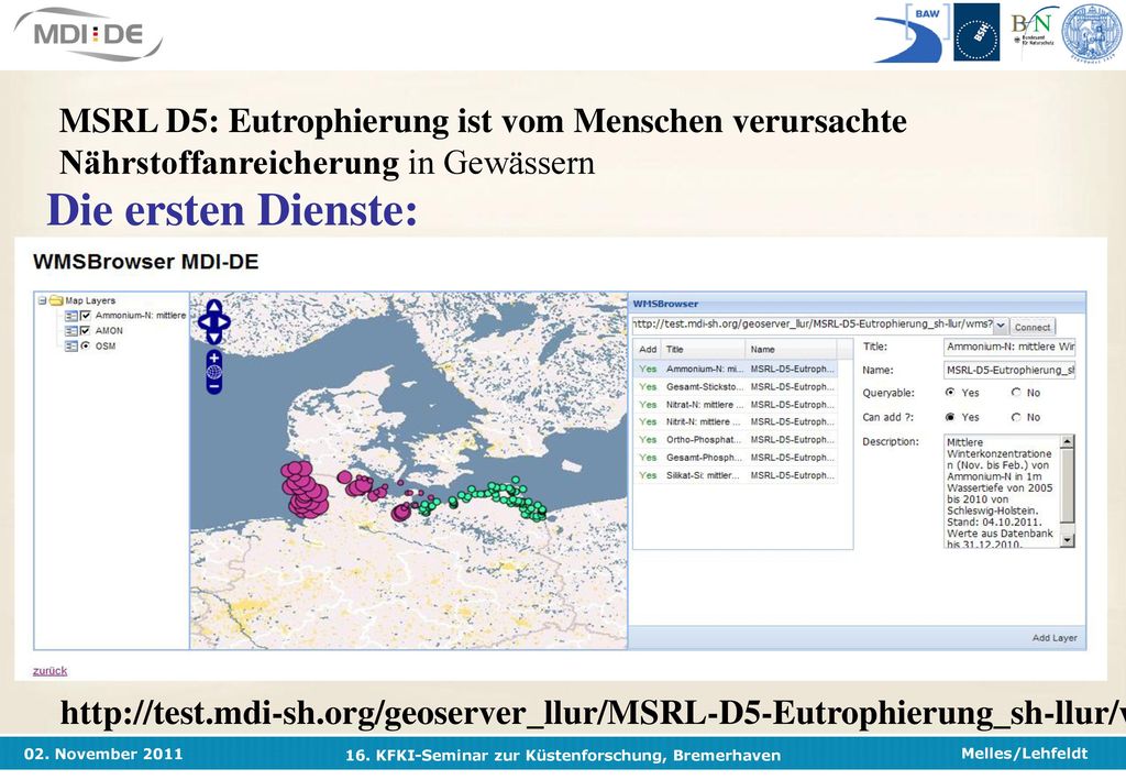 MSRL D5: Eutrophierung ist vom Menschen verursachte Nährstoffanreicherung in Gewässern