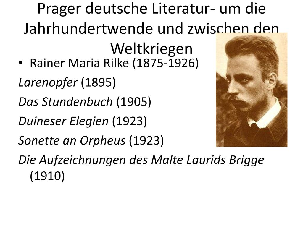 Prager deutsche Literatur- um die Jahrhundertwende und zwischen den Weltkriegen