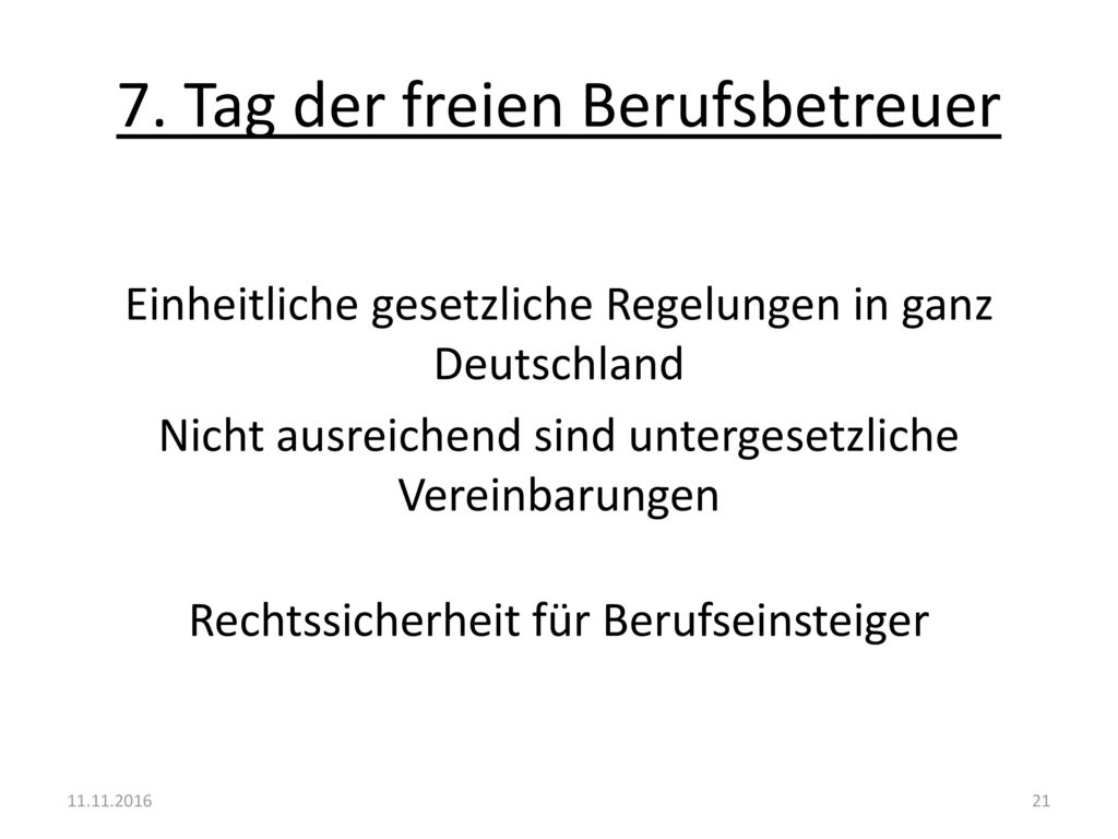 7. Tag der freien Berufsbetreuer