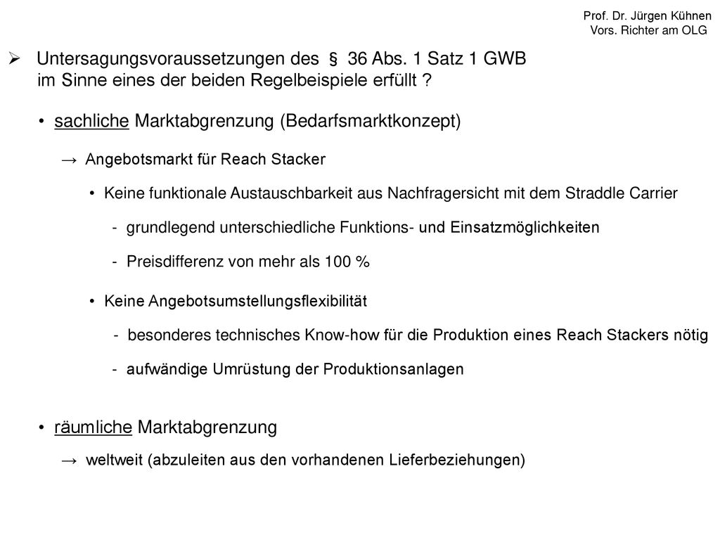 Untersagungsvoraussetzungen des § 36 Abs. 1 Satz 1 GWB