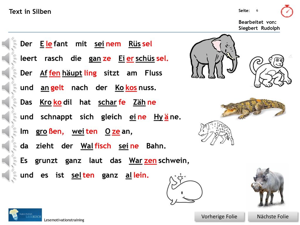 Der E le fant mit sei nem Rüs sel leert rasch die gan ze Ei er schüs