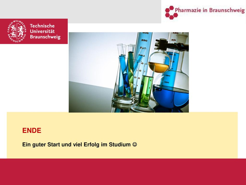 ENDE Ein guter Start und viel Erfolg im Studium 