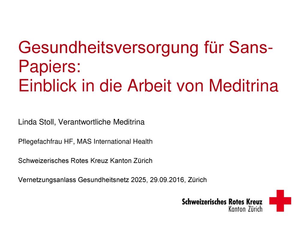Gesundheitsversorgung für Sans-Papiers: Einblick in die Arbeit von Meditrina