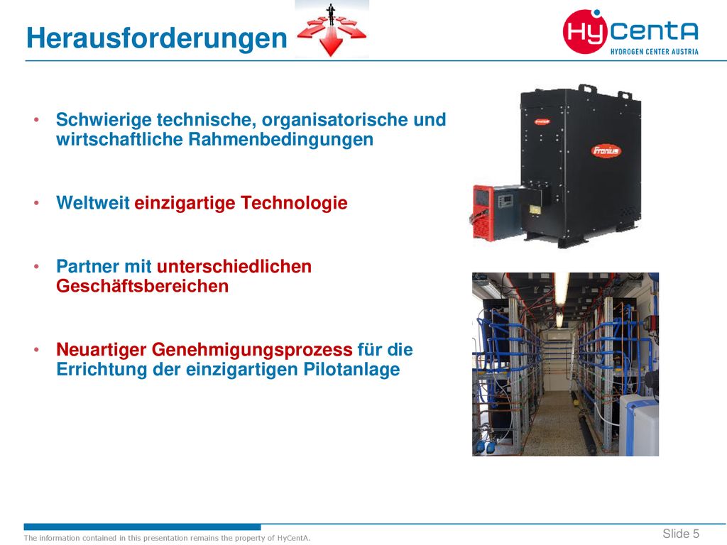 Herausforderungen Schwierige technische, organisatorische und wirtschaftliche Rahmenbedingungen. Weltweit einzigartige Technologie.